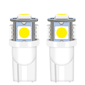 Luz LED T10 5SMD para Auto, 12V, Blanca, 6000 Lm, para Estacionamiento, Lectura, Matrícula, Impermeable, Ahorro de Energía - Product Image 1
