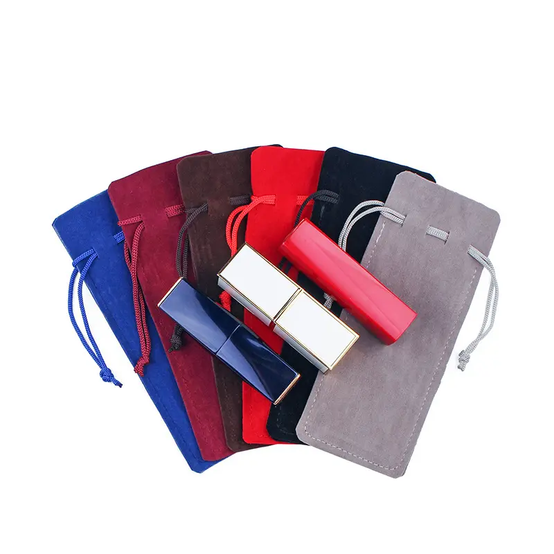 गहने लिपस्टिक कलम उपयुक्त थैली फलालैन मखमल उपहार भंडारण बैग इत्र लाइटर प्रचारक बैग के साथ लोगो कस्टम