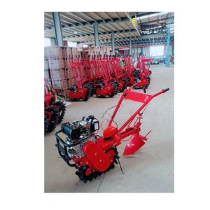 Crawler Chain Track Type Gasoline diesel <b>Micro</b>-tiller Rotary Tiller Furrowing Ridging Turning Soil Fertilizer Sowing <b>Machine</b> - Product Image 2