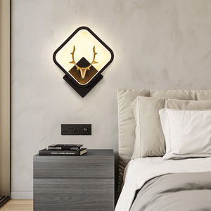 Zhongshan Postmodern Creative Bedroom Living Room Corridor Aisle Wall <b>Lamp</b> LED <b>Crystal</b> Body Plastic <b>Shade</b> Touch Control Dimmable - Product Image 4