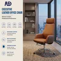 Chaise de bureau ergonomique en cuir à dossier haut, base chromée, pivotante à 360°, réglable, confortable, siège à motif diamant, chambre à coucher