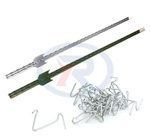 Poste en T para Cerca <span class=keywords><strong>de</strong></span> 7 pies, Pintado <span class=keywords><strong>de</strong></span> Verde, con Alambre Galvanizado/<span class=keywords><strong>De</strong></span> Servicio Ligero, 1.08 lbs/pie, Acero, Metal, Hierro, Poste en T con Remaches para Cerca, Mercado Americano - Product Image 5