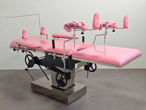 <span class=keywords><strong>Chaise</strong></span> gynécologique de table de <span class=keywords><strong>naissance</strong></span> de lit d'accouchement de fonctionnement manuel économique rose d'acier inoxydable médical - Product Image 5