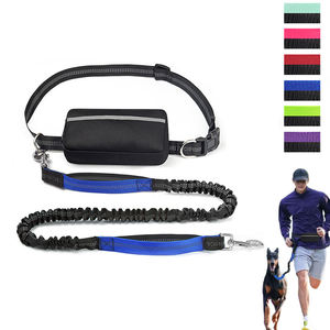 Ayarlanabilir çok fonksiyonlu köpek tasma yansıtıcı Bungee bel kemeri katı naylon eller serbest kolay yürüyüş için kürklü arkadaş - Product Image 6