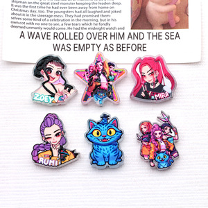 Petits accessoires en vrac pour coques <span class=keywords><strong>de</strong></span> <span class=keywords><strong>téléphone</strong></span>, style dessin animé rétro tendance <span class=keywords><strong>Demon</strong></span> <span class=keywords><strong>Slayer</strong></span> Kimetsu No Yaiba, stylo à bille en acrylique DIY - Product Image 3