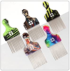 Peigne <span class=keywords><strong>Afro</strong></span> Professionnel BLISSLIFE pour Coiffure, avec Manche en Plastique, Outil de Coiffage pour Cheveux Bouclés, Spécial Hommes Noirs - Product Image 1