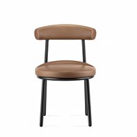 Chaise de salle à manger moderne en PP, design personnalisé, cuir PU souple, luxe, pour salon, prix d'usine, empilable, ergonomique