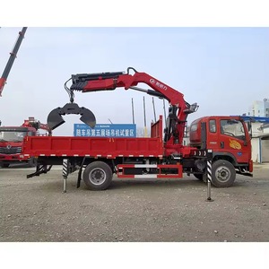 Camion grue à bras articulé Dongfeng D1 4x2 8 tonnes avec grue pour la manutention de l'acier et du ciment dans la construction - Product Image 3