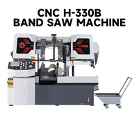 Vente directe usine – Scie à ruban métallique CNC automatique haute précision avec moteur 380V et PLC programmable, lame manuelle