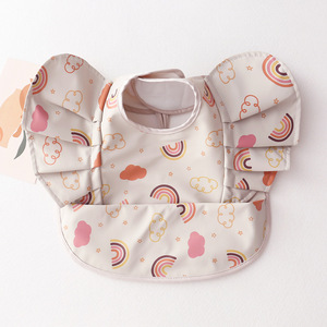 Bavoir pour bébé réglable et imperméable à la mode vente en gros avec <span class=keywords><strong>attrape</strong></span>-nourriture bavoirs pour bébé - Product Image 6