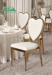 Silla de Comedor Apilable de Acero Inoxidable con Respaldo Sólido, Estilo Contemporáneo, Chapada en Oro de Lujo, para Bodas, Banquetes, Apartamentos y Fiestas - Product Image 4
