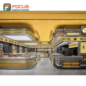 High Capacity Cafe Service Counter Laminate Wood Finish Cup Lid Condiment Zone Front Service Counter - Product Image 5