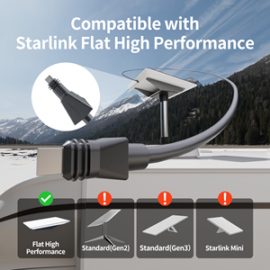Câble plat Starlink FHP 82FT/<span class=keywords><strong>25M</strong></span> Câble haute performance <span class=keywords><strong>étanche</strong></span> pour alimentation du routeur par l'antenne Starlink Mini <span class=keywords><strong>rallonge</strong></span> - Product Image 2