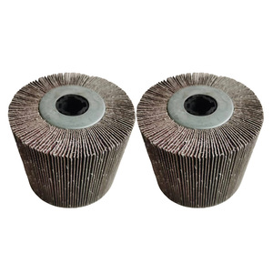 Nabis Tampon de polissage cylindrique en céramique alumineuse, grain fin-moyen, pour meuleuse d'angle, pour le meulage du métal et de l'acier inoxydable - Product Image 2