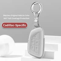 Funda de Cuero para Llaves de Auto, Resistente a Caídas y al Desgaste, Apta para Cadillac XT5, Personalización de Accesorios Automotrices Disponible