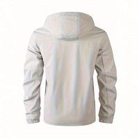 Blouson Bomber Homme Transfrontalier Automne 2025 Nouvelle Tendance Marque Décontractée Extérieur Long Imperméable Fermeture Éclair Sans Col Capuche