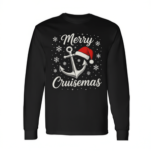 Camiseta navideña de manga larga Merry Cruisemas para amantes de las cruceros, ropa familiar para las fiestas - Product Image 2