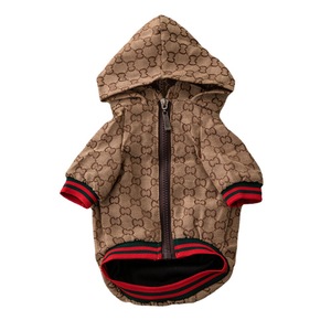 Giacca <span class=keywords><strong>di</strong></span> Lusso per <span class=keywords><strong>Cani</strong></span> <span class=keywords><strong>di</strong></span> Design, Cappotto Invernale Moderno con Cerniera e Cappuccio, Stampa alla Moda per <span class=keywords><strong>Cani</strong></span> <span class=keywords><strong>di</strong></span> <span class=keywords><strong>Piccola</strong></span> <span class=keywords><strong>Taglia</strong></span> - Product Image 4