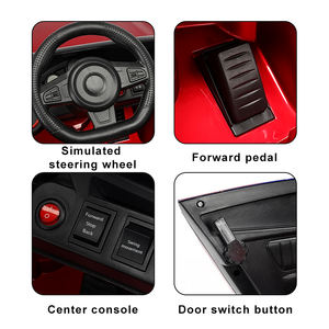 Voiture de sport télécommandée <span class=keywords><strong>Audi</strong></span> à double propulsion sous licence, batterie 6V, jouet pour enfants, voiture électrique à quatre roues, pour grands garçons et filles, poussette pour bébé - Product Image 4