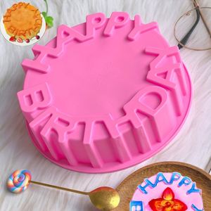 <b>Silicone</b> Cake Mold Festival Cake <b>Baking</b> Pan Mousse Mould 3D DIY Circular Happy Birthday Handmade Kitchen <b>Baking</b> Tools - Product Image 4