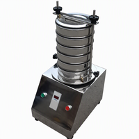 Agitateur de tamis haute fréquence en acier inoxydable 200 mm, machine de tamisage de laboratoire avec affichage numérique et minuterie 0,125 kW pour tests de sol et de ciment
