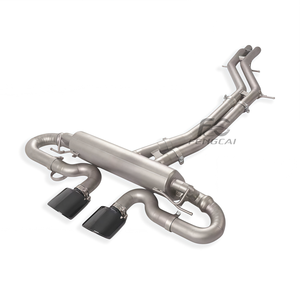 Échappement Catback en acier inoxydable pour <span class=keywords><strong>Porsche</strong></span> <span class=keywords><strong>Cayenne</strong></span> <span class=keywords><strong>Turbo</strong></span> <span class=keywords><strong>GT</strong></span> 4.0T 2024, tuyaux d'échappement de qualité, améliore la puissance et optimise l'échappement - Product Image 4