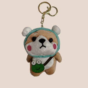 Venta de fábrica 13*9cm Corgi perro llavero colgante cachorro perro muñeco de peluche mochila escolar colgante Shiba Inu lindo mochila muñeca llavero - Product Image 4
