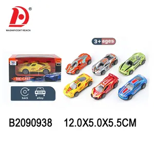 HUADA 2023 Wholesale Kids Die Cast Vehicle Model Set Friction Power Small Alloy Metal Car Toys Mini Pull Back Diecast Cars