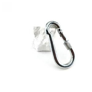 Mosquetón de hierro galvanizado en zinc con forma de calabaza de Zhejiang, tamaño 9, con tuerca de seguridad, hebilla de liberación rápida con resorte para exteriores - Product Image 1