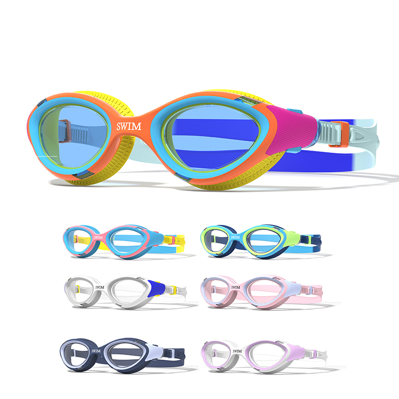 Kids Waterproof Leisure Silicone Swim Glasses