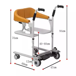 TCM-01A 3 in 1 bedside commode portable wheel chair with commode