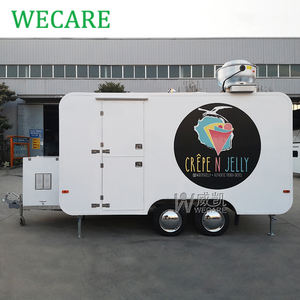 WECARE открытый десерт лимонад джелато тележка для мобильного сока бар пузырьковый чай еда грузовик реморк Alimentaire концессионный прицеп - Product Image 5