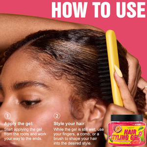 Gel Coiffant Professionnel pour Cheveux : Fixation Extra Forte pour Chignons Lisses et Coiffures Arrière Raides - Product Image 5