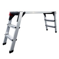 Échelles télescopiques pliables modernes en aluminium, banc de travail, équipement de lavage de voiture, plateforme de travail mobile, tabourets d'échelle, marches, échelles d'équilibre