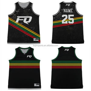 FQ 사용자 정의 마오리 라스타 농구 저지 승화 폴리네시아 뉴질랜드 농구 싱글 렛 남자 훈련 농구 유니폼 - Product Image 4