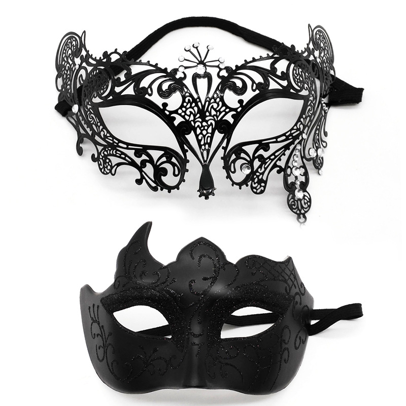 Ensemble corne 7 diamant-fer noir