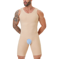SYPLTY01 Combinaison amincissante pour hommes Body Shaper Compression Shaper Combinaison une pièce pour hommes