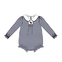 Tenues Assorties Enfant Puresun Preppy Mallard Navy Gingham – Robes Décontractées à Carreaux pour Filles – Collection Automne