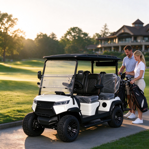 Carrito de Golf Eléctrico de Lujo para 4 Pasajeros, con Bluetooth y Audio, para Villas y Barrios - Product Image 1