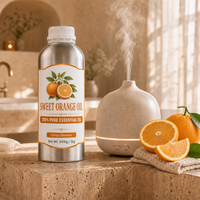 Huile d'orange douce pressée à froid naturelle en vrac, huile de Citrus Sinensis pour arôme, parfum et matière première pour nettoyants ménagers