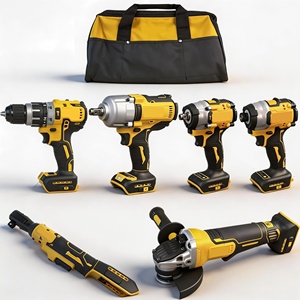Ensemble d'outils industriels 6-en-1 : clés, forets, outils électriques pour travaux de réparation en extérieur - Product Image 1