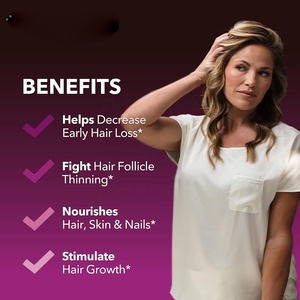 Suplemento de Saw Palmetto al por Mayor para Mujeres, Biotina, Bloqueador de DHT, Vitaminas para el Crecimiento del Cabello, Píldoras de Biotina <span class=keywords><strong>Anticaída</strong></span> para Mujeres, 60 Unidades - Product Image 4