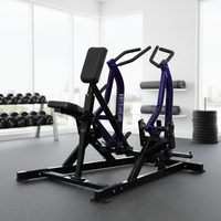 Máquina de remo sentado con carga de placas para gimnasio, equipo comercial de fitness para ejercitar la espalda, segura y duradera