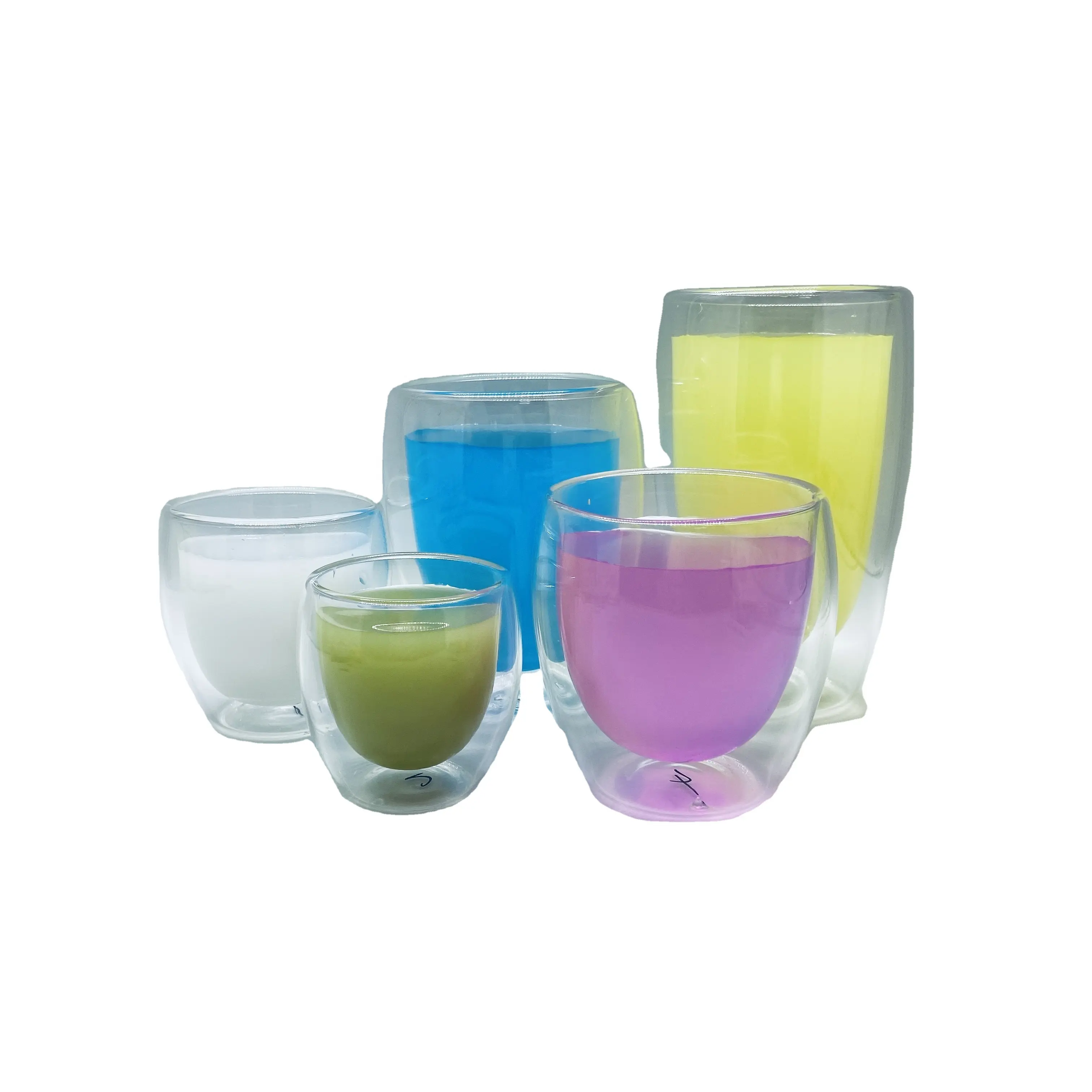 Double Wall Glass Beer Mugs Glassware Beverage Drinking Cups For Latte Espresso Coffee Tea Water Wine Juice Milk And Bar Dining