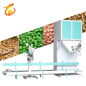 25kg 30kg 50kg packing machine 50 kg plastic bag chicken feed fodder pellet Double scale automatic packaging scale