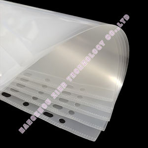 A4 trong suốt tập tin PP túi, rõ ràng POCKET cho tài liệu/giấy với 11 lỗ, Top tải thay thế trang cho A4 - Product Image 6