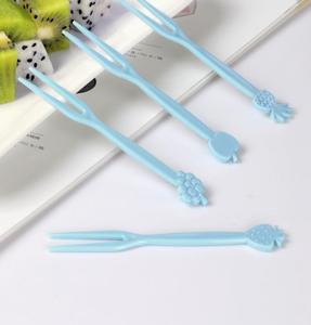 Forchetta di frutta carina creativa per bambini blocco note portatile piccolo stick forchetta da dessert 30 pezzi - Product Image 2
