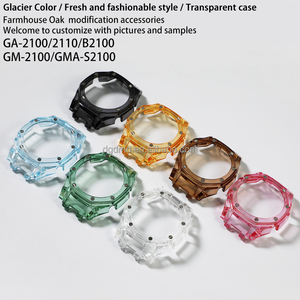 Boîtier en résine <span class=keywords><strong>transparente</strong></span> pour <span class=keywords><strong>GA</strong></span>-<span class=keywords><strong>2100</strong></span> <span class=keywords><strong>GA</strong></span>-2110 <span class=keywords><strong>GA</strong></span>-B2100 Mod Kit montres ODM/OEM remplacement de pièce personnalisable - Product Image 5