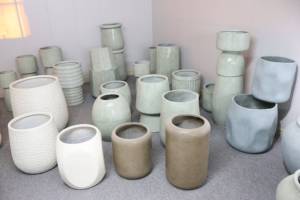 <span class=keywords><strong>Maceta</strong></span> de arcilla de magnesio moderna Simple de lujo ligera decoración del hogar de fondo ancho de <span class=keywords><strong>cilindro</strong></span> recto - Product Image 4