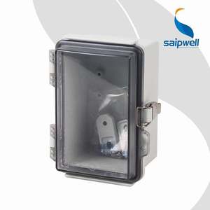 صندوق مفاتيح بلاستيك Saipwell IP66 <span class=keywords><strong>ip65</strong></span> شفاف/غطاء صلب/صندوق مفاتيح بولي كربونات خارجي
